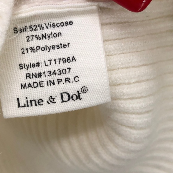 Revolve Line + Dot Lea Grommet White Lace Up Top M - Picture 5 of 7